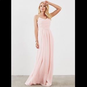 Weddinton Way Chiffon Blush Bridesmaid Prom Dress